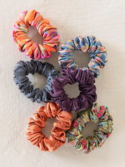 Mini Satin Scrunchie Set of 6