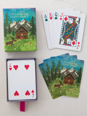 Playing Cards - Happy Cabin Moose