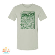 Arizona Icons Map Unisex Tee