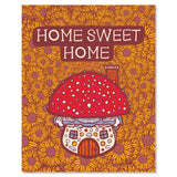 Home Sweet Home Mushroom 8 x 10 Art Print