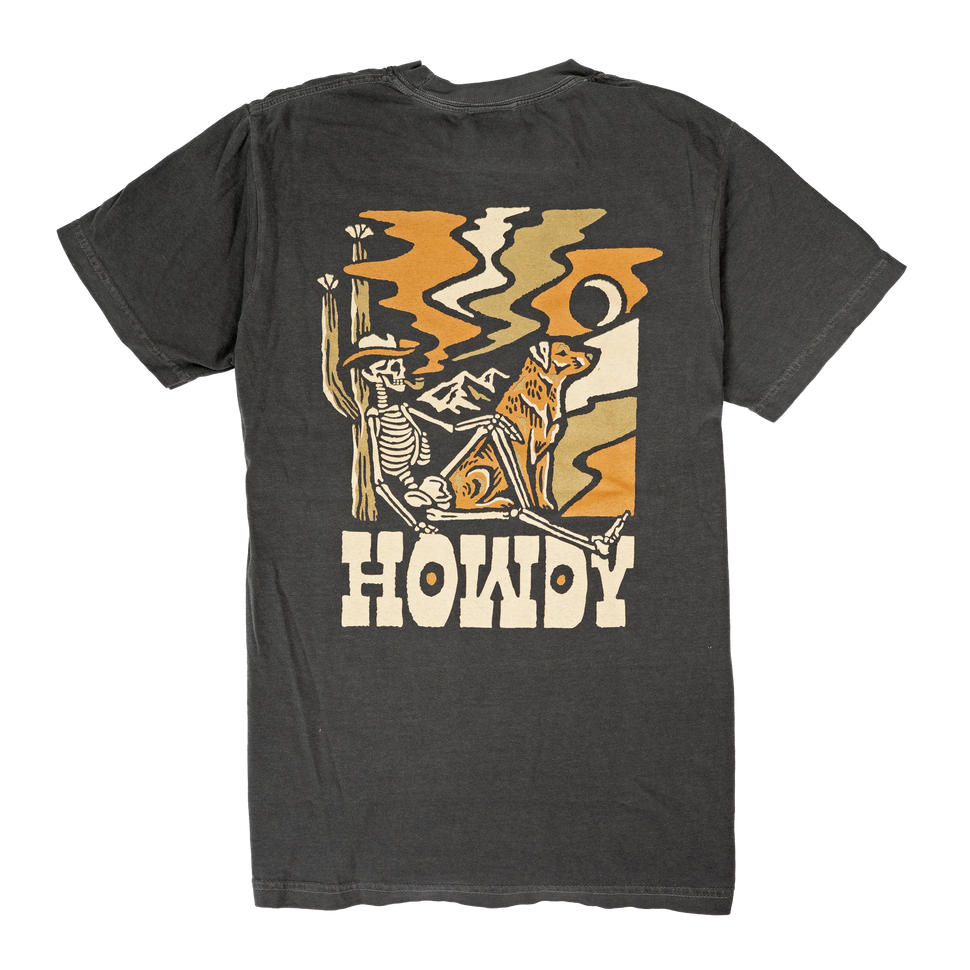 Howdy Skeleton Cowboy Tee