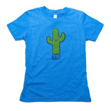 Hugs Cactus Toddler Tee - Blue