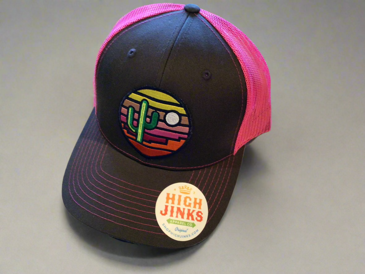 Stained Glass Sunset Kids' Trucker