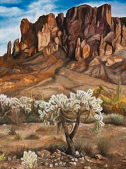 Cholla in the Superstitions Art Print