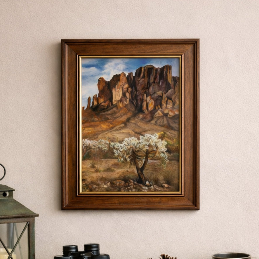 Cholla in the Superstitions Art Print