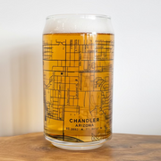 Chandler Arizona Topographic Map Pint Glasses