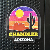 Chandler Arizona Sunset Acrylic Keychain