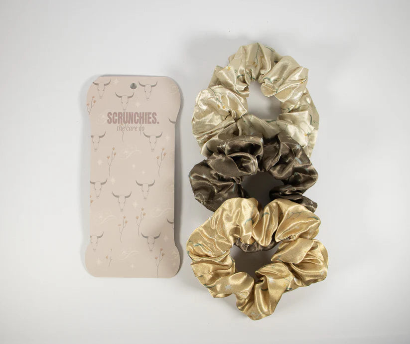 Western Print Scrunchie Set