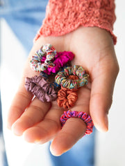 Mini Satin Scrunchie - Set of 8