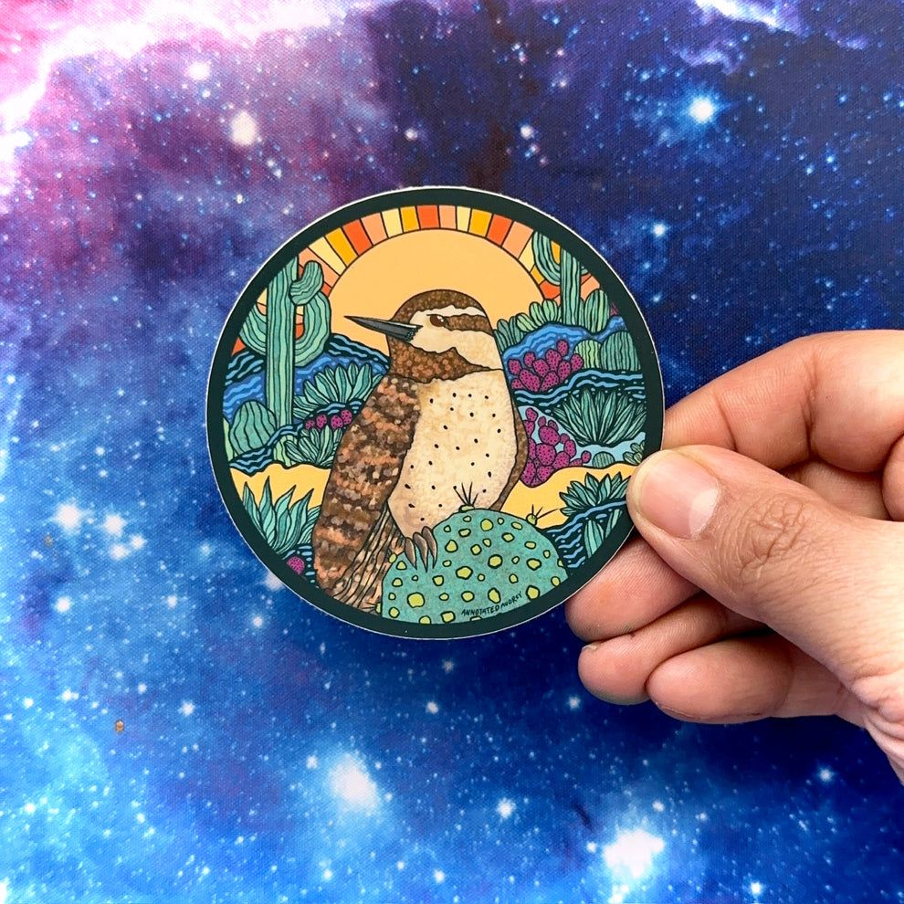 Cactus Wren Sticker