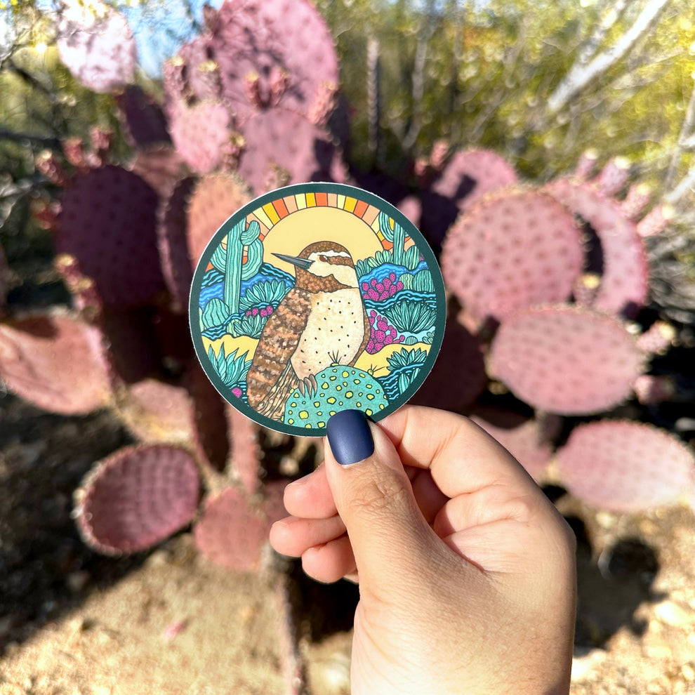Cactus Wren Sticker