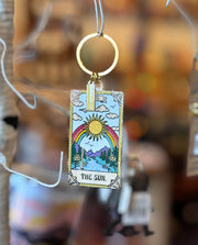 The Sun Tarot Card Keychain