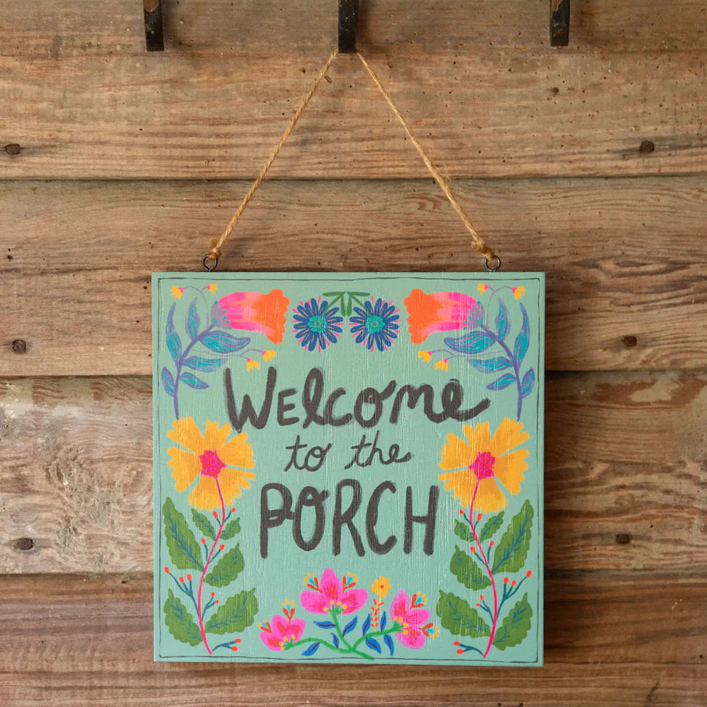 Welcome To The Porch Wooden Sign