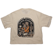 Run Wildly Wolf Hug Crop Tee