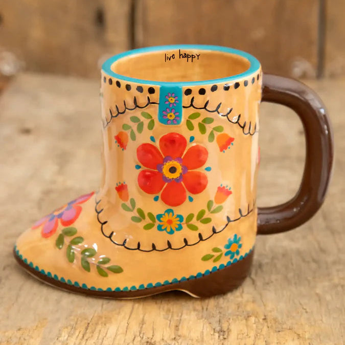 Folk Art Coffee Mug - Betty The Boot