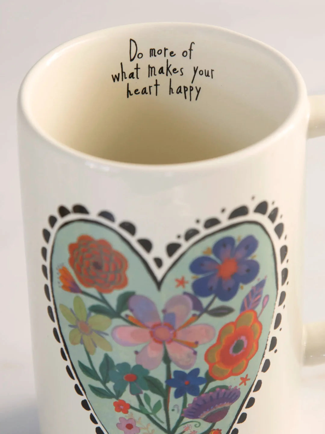 Latte Coffee Mug - Happy Heart