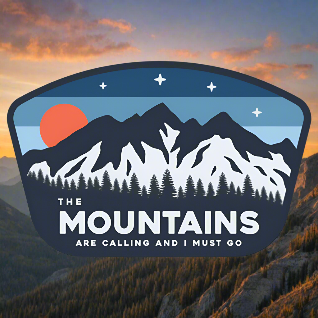The Mountains Are Calling And I Must Go Sticker