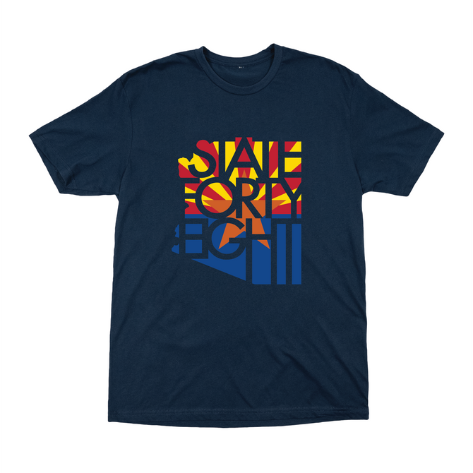 State Forty Eight Tee - Arizona Flag Midnight Navy