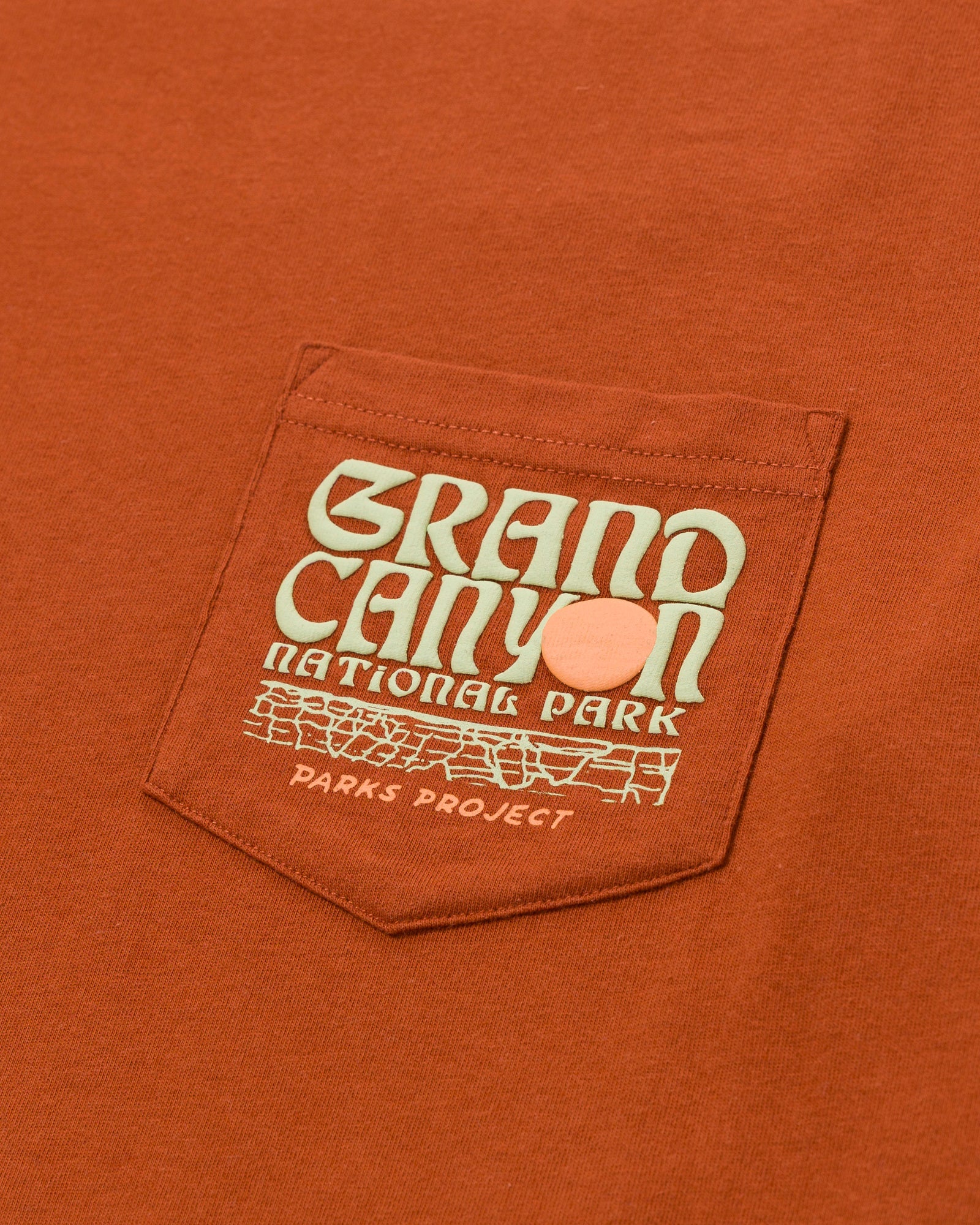 Grand Canyon Puff Print Pocket Tee