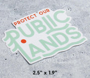 Protect Our Public Lands Sticker