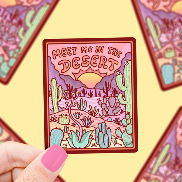 Meet Me in the Desert Sticker