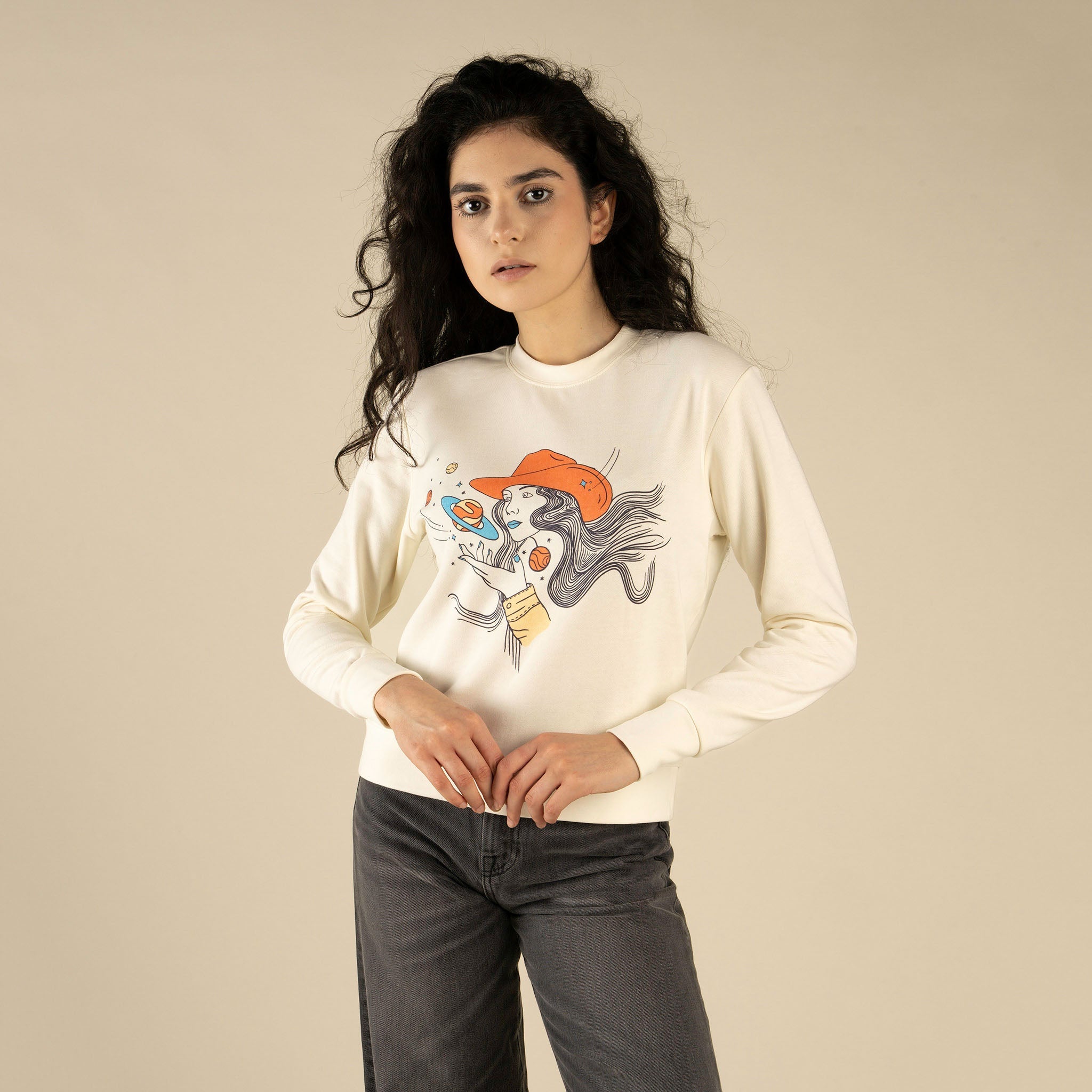 Cosmic Cowgirl Drop Shoulder Sweatshirt