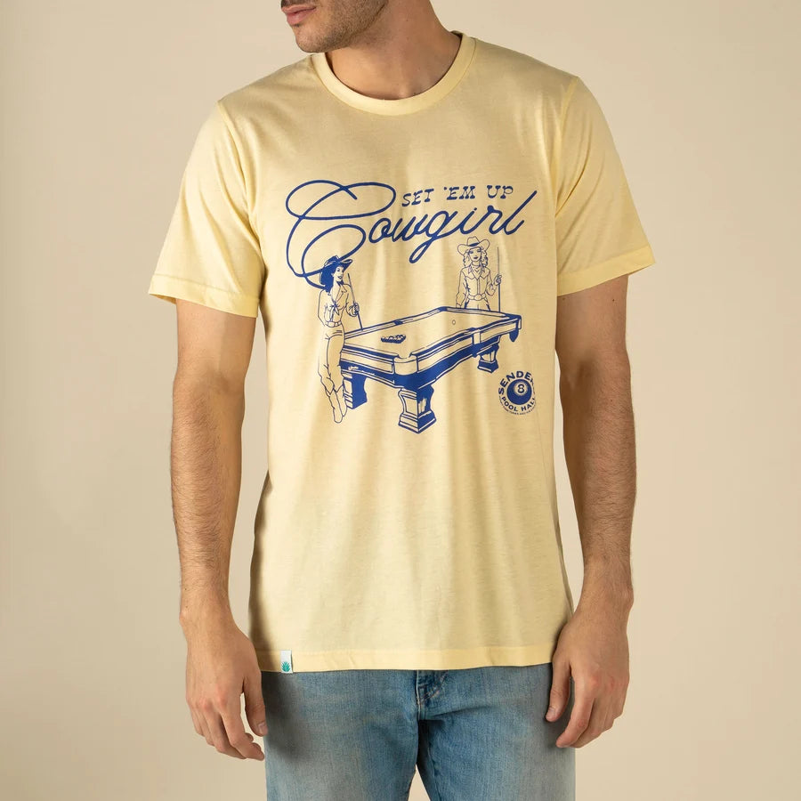 Set Em' Up Cowgirl Tee