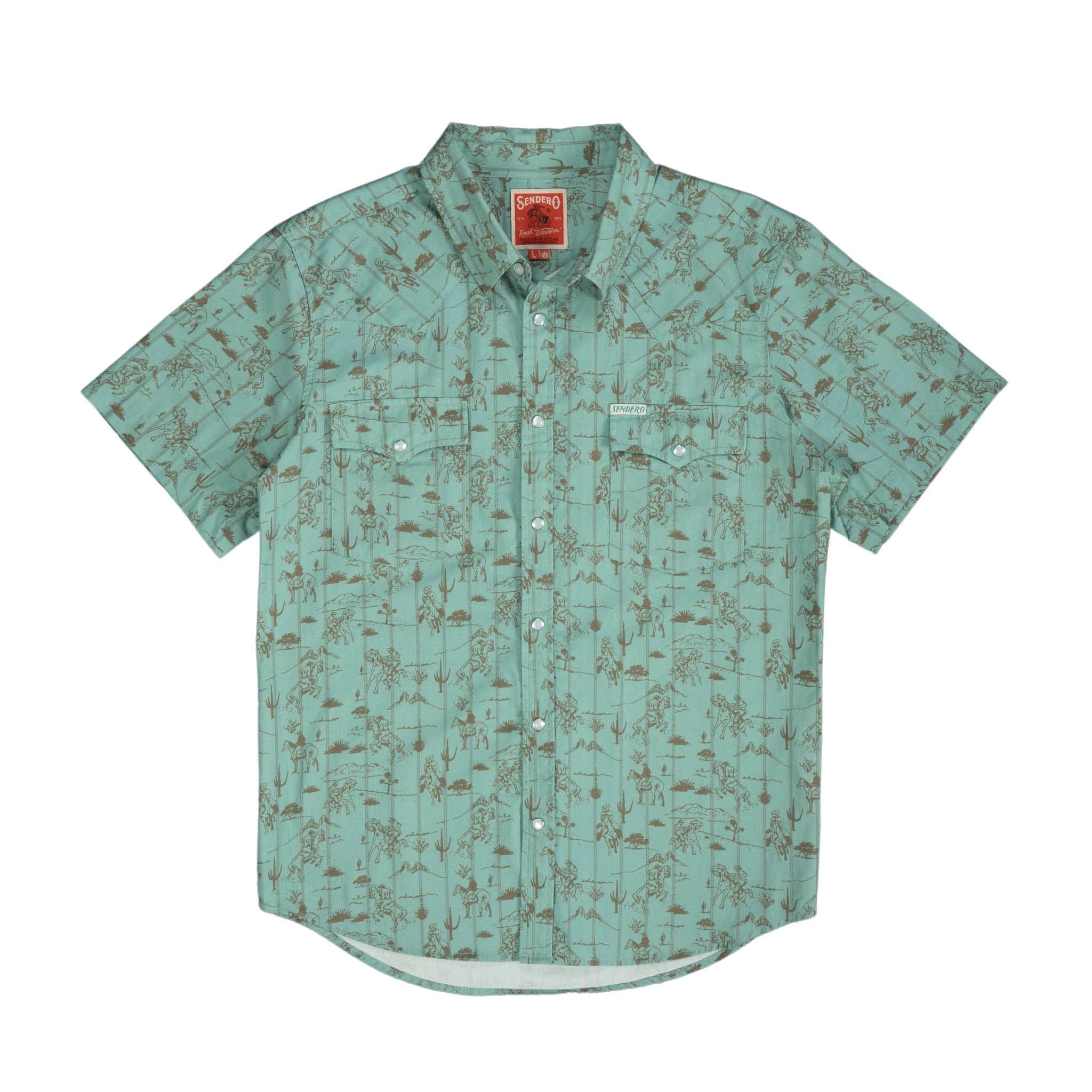 Serape Pearl Snap Short Sleeve - Desert Rodeo