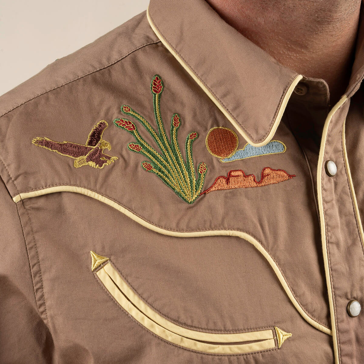 The Prescott Western Button Up Sleeve Shirt