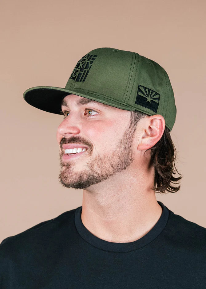 State Forty Eight Snapback Classic Hat | Military Green & Black