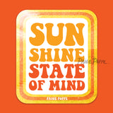 Sunshine State of Mind Sticker