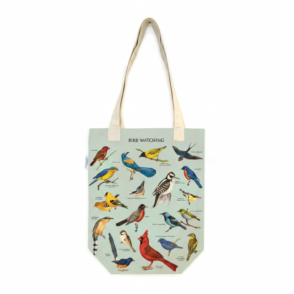 Vintage Bird Watching Tote Bag