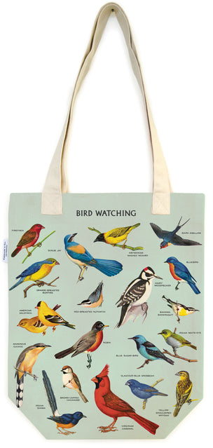 Vintage Bird Watching Tote Bag
