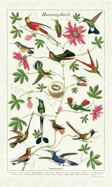 Hummingbirds Vintage Tea Towel