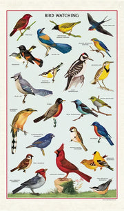 Bird Watching Vintage Tea Towel