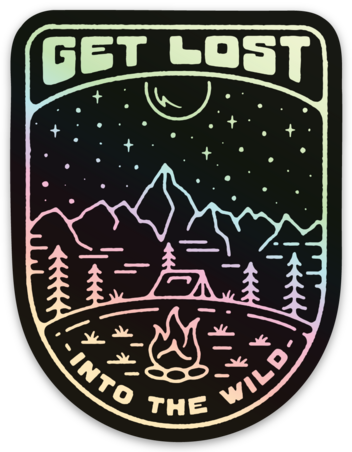 Into the Wild 💿 Holographic 💿 Sticker