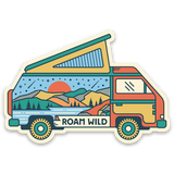 Roam Wild Van Sticker
