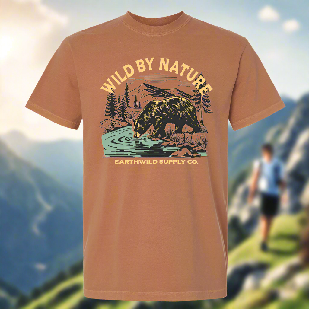 Wild by Nature Unisex Bear Adventure Tee