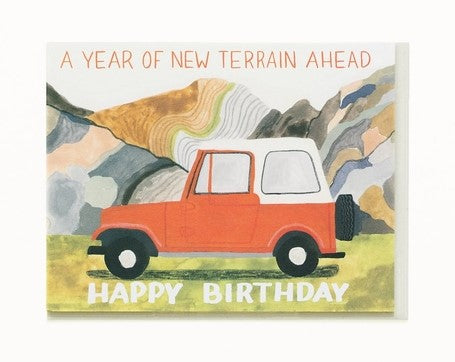 Year of New Terrain Birthday Card