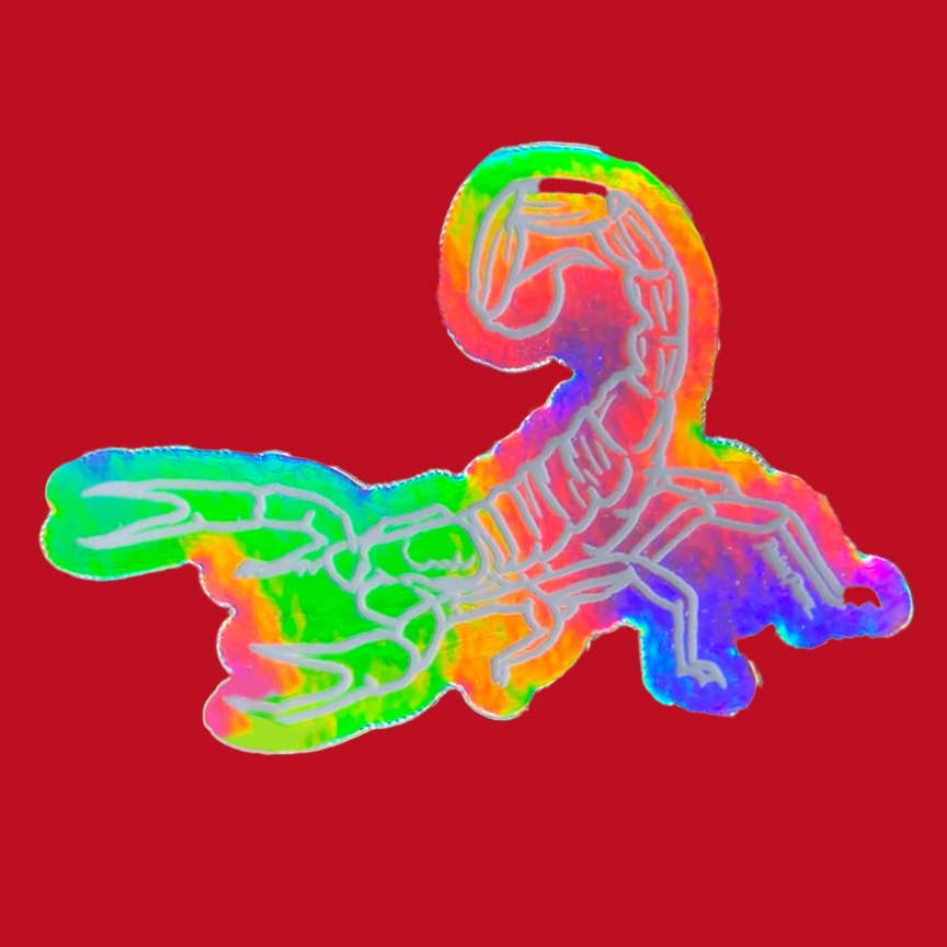 Shining Scorpion Holographic Sticker