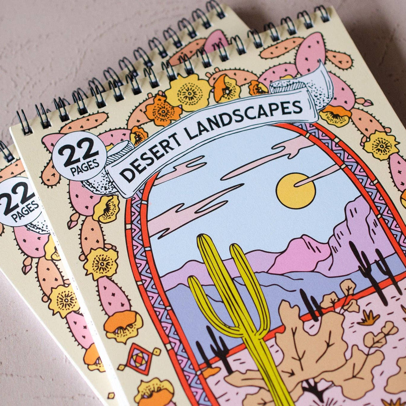 Desert Landscapes Coloring Book