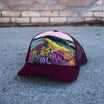 Wildflower Field Unisex Trucker - Maroon