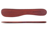 Long curved wooden spreader with a reddish wood grain and rounded ends