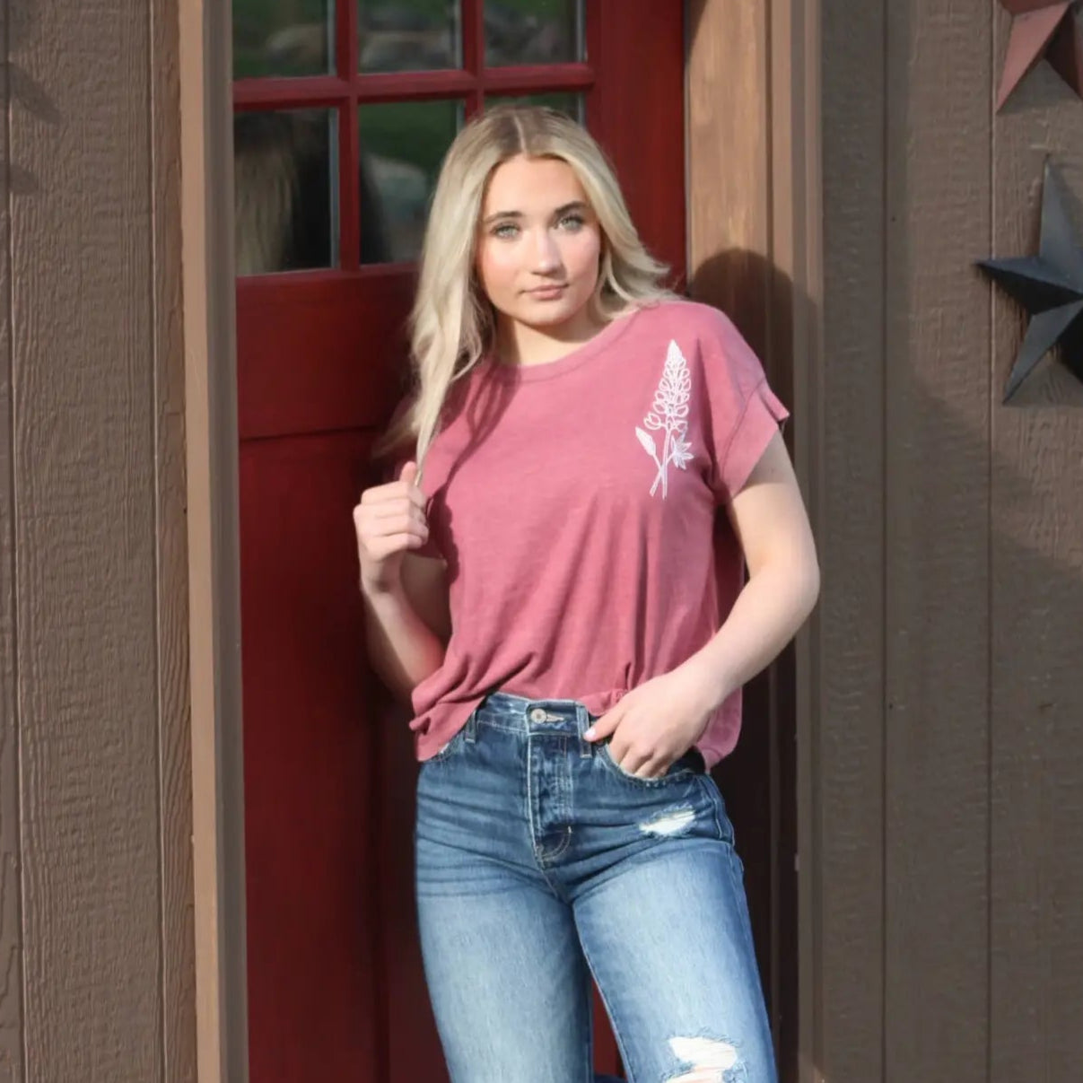 Wild Lupine Flowy Tee