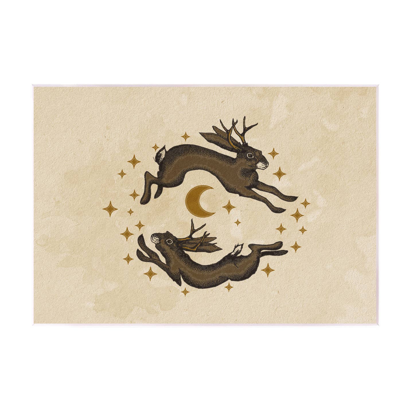 Jackalope Matted Print