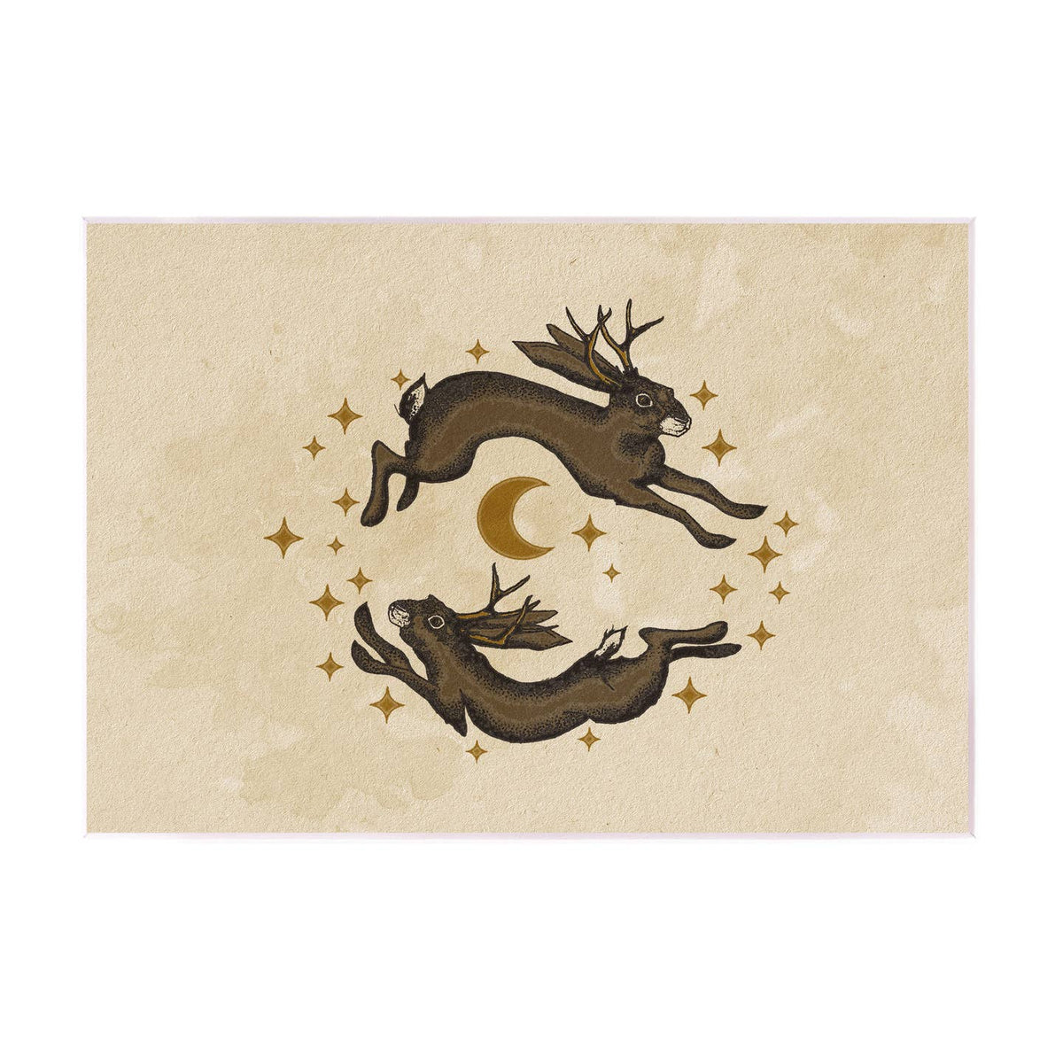Jackalope Matted Print
