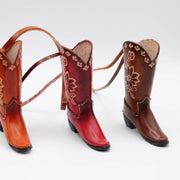 Leather Cowboy Boots Ornament/Purse Charm