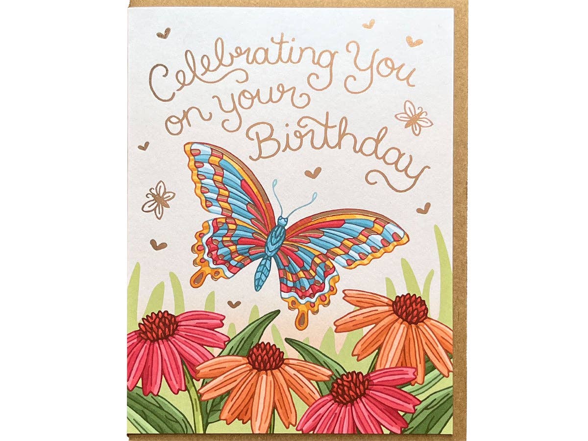 Celebrate You Butterfly Birthday Card