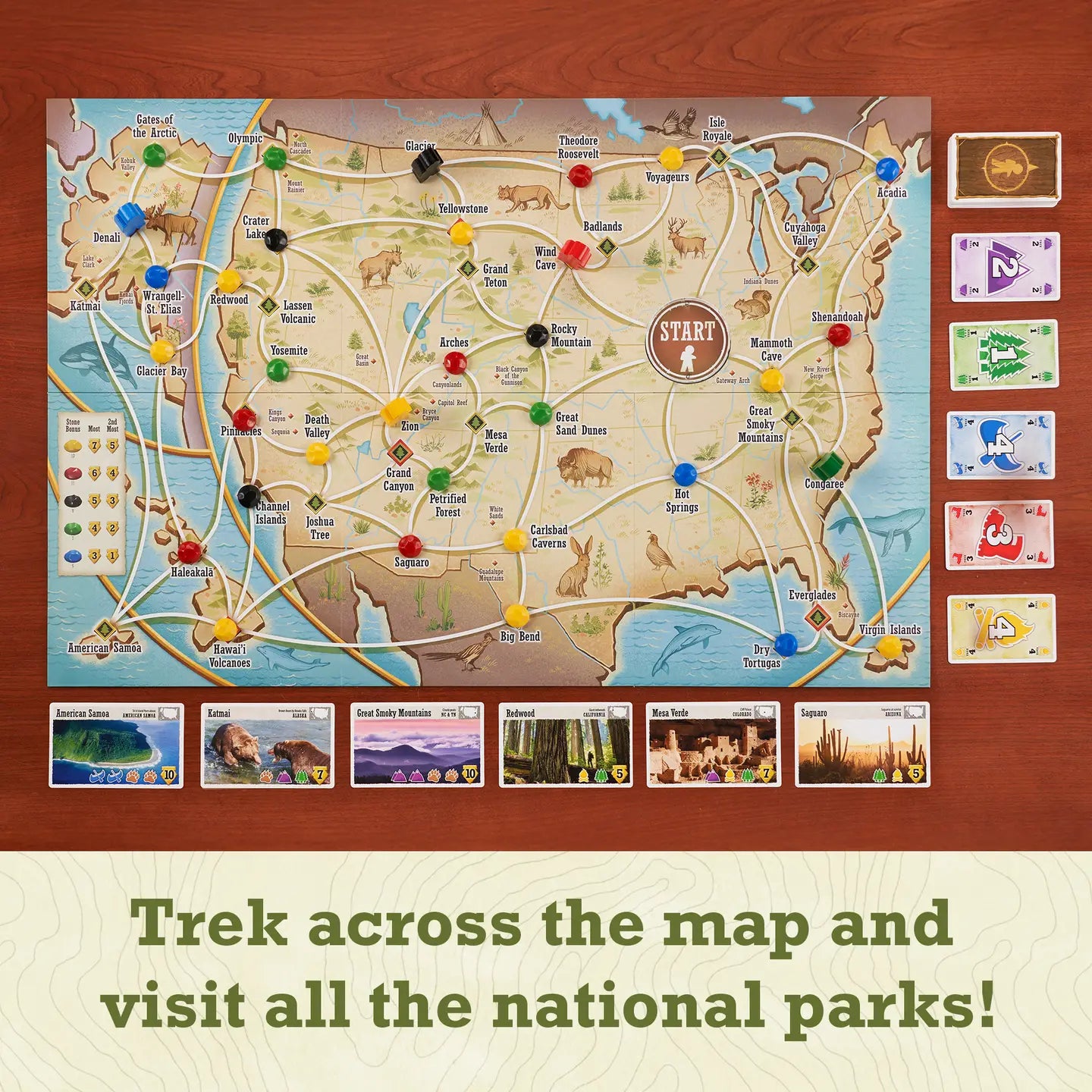 Trekking The National Parks - Board Game