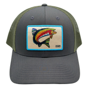 Colorado Cutthroat Trout | Moss Green and Grey | Baseball Hat